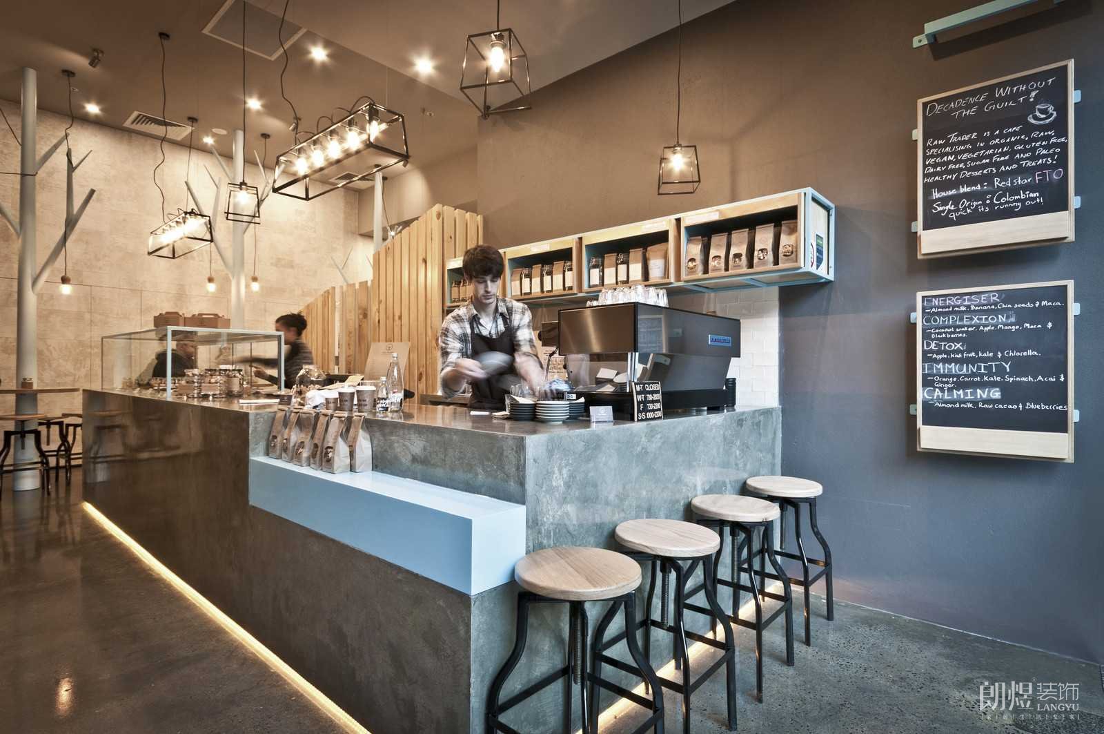 工業風奶茶店收銀臺