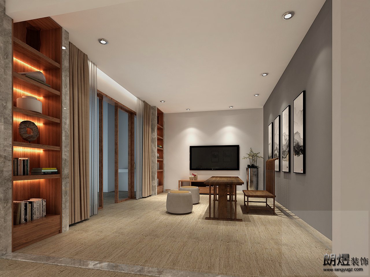 新中式成都辦公室裝修之休息區